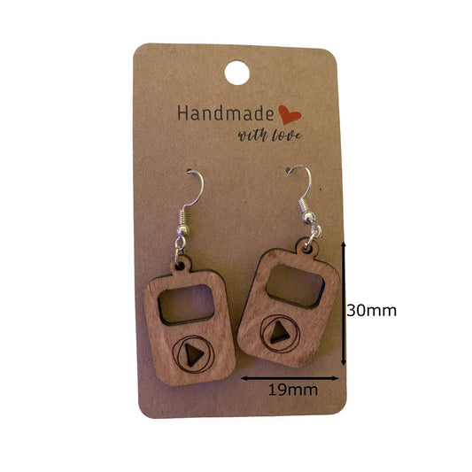 Musical Wooden Earrings - jewelry
