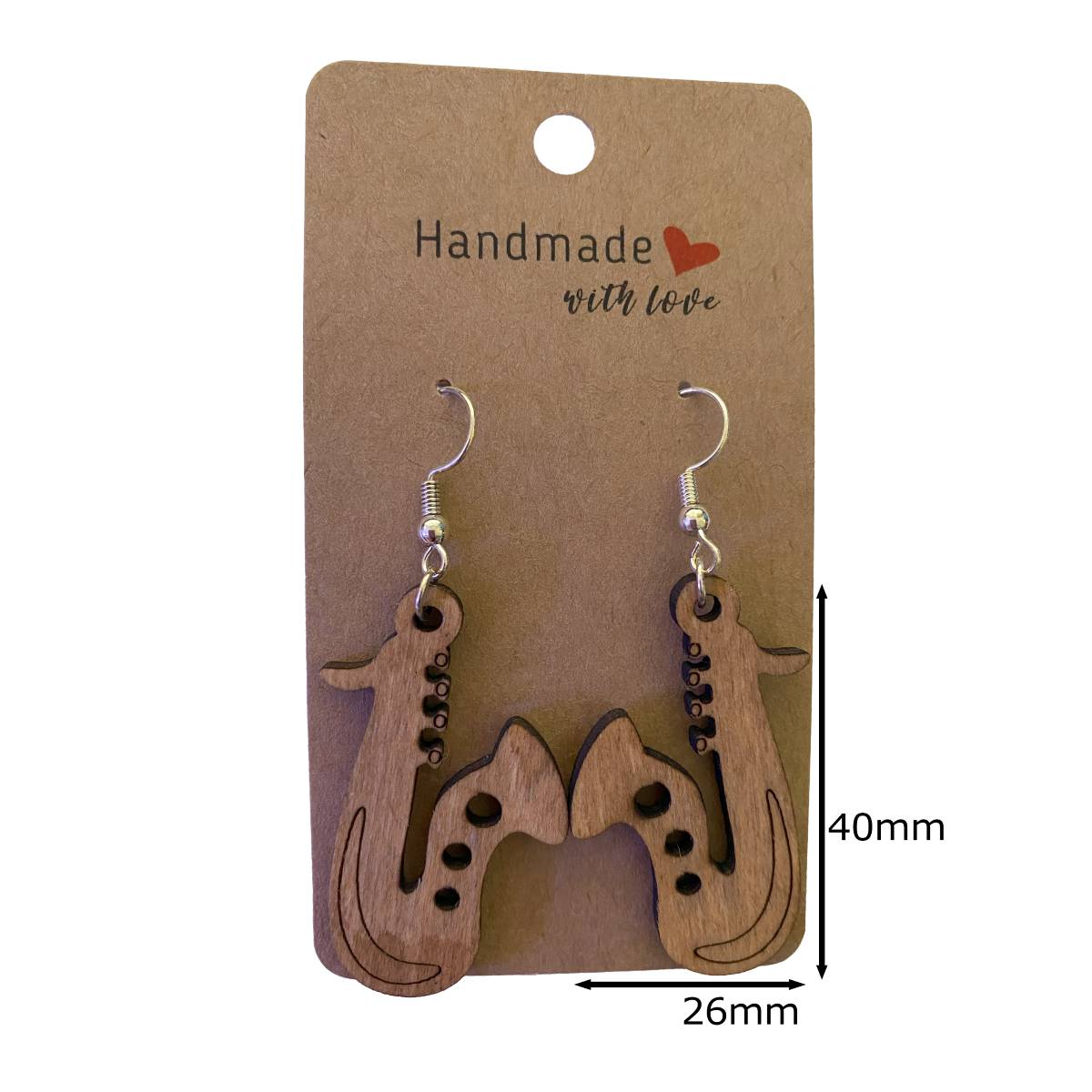 Musical Wooden Earrings