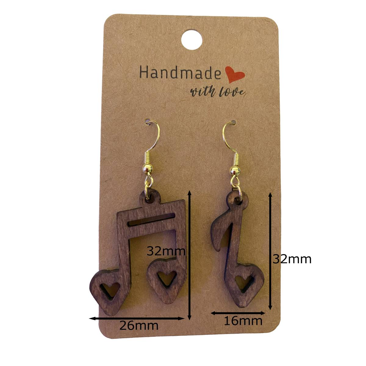 Musical Wooden Earrings