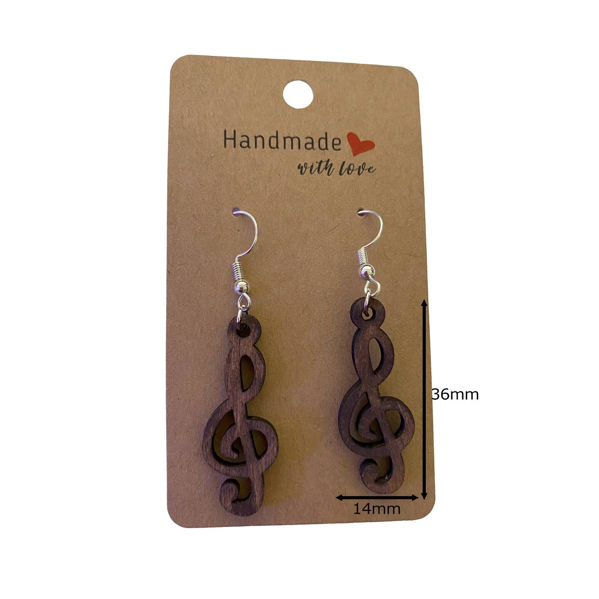 Musical Wooden Earrings