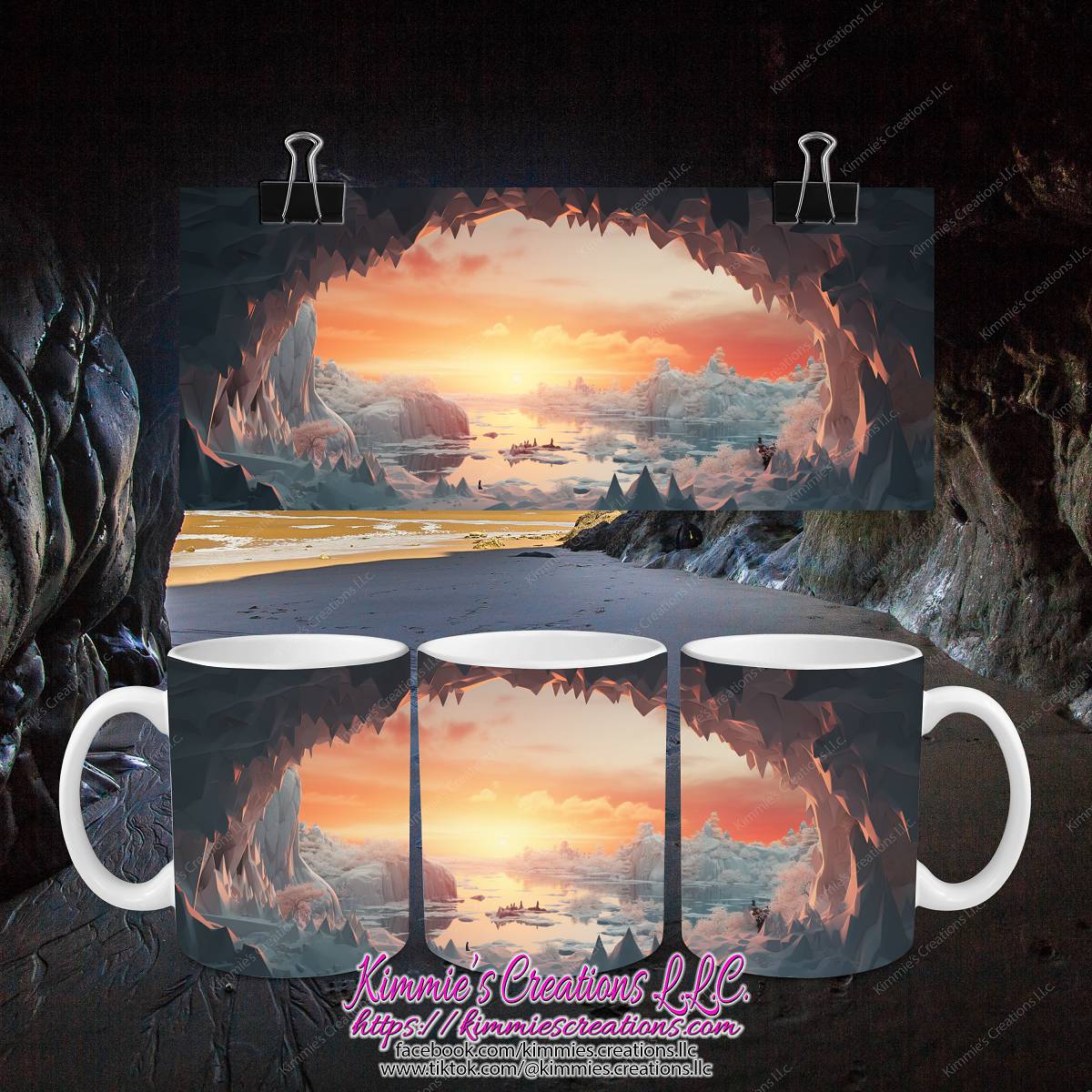 3D Cave View Mugs - Kimmie's Creations L.L.C.