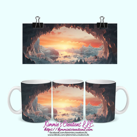 3D Cave View Mugs - mug