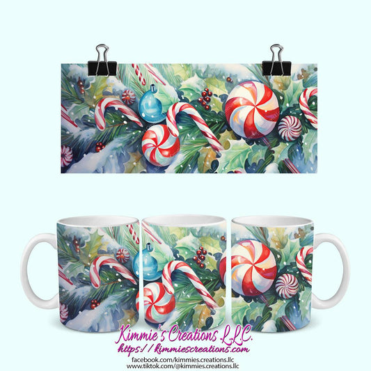 Candy Cane Christmas Tree Mug - mug