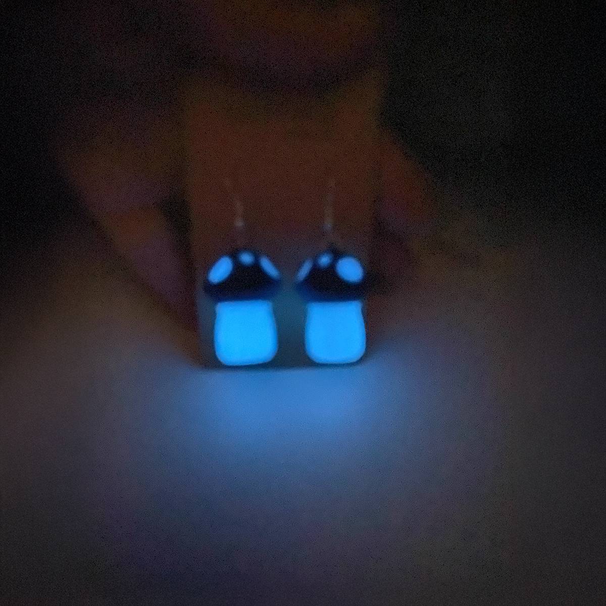 3D Funky Fungus Mushroom Earring Sets with Glow-in-the-Dark & Several Color Choices