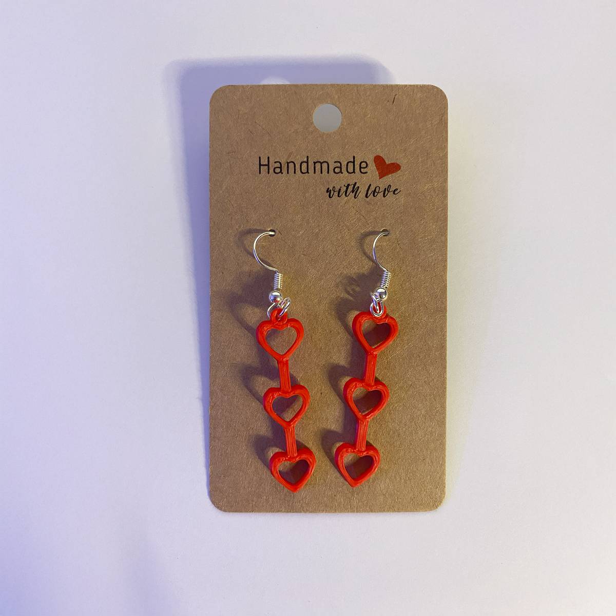 3 Tier Heart Stick Earring Set - jewelry