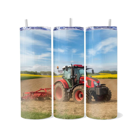 Farm Life Tractor Skinny Tumbler - skinny tumbler
