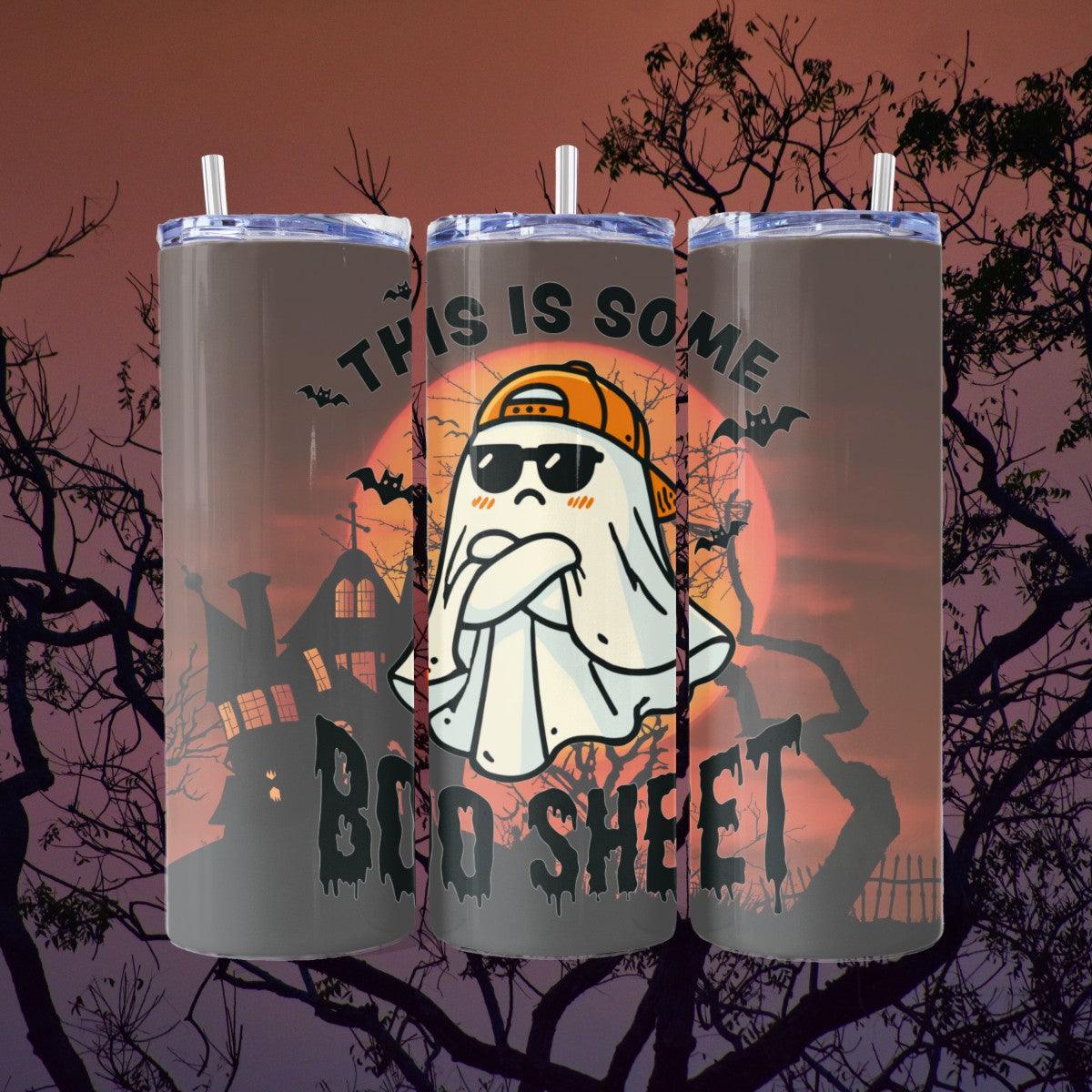 This is Some Boo Sheet - 20 oz Skinny Tumbler - skinny tumbler