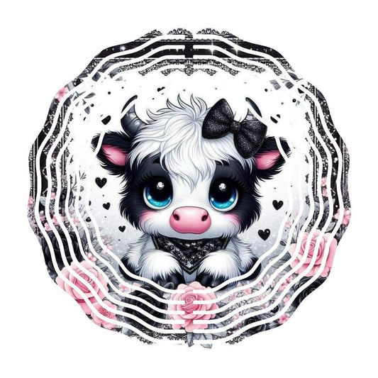 Stupendous Cow: A Highland Cow Wind Spinner - wind spinner