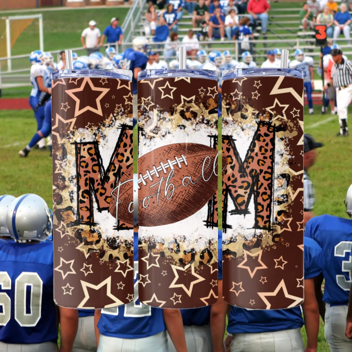 Touchdown of Love: Celebrating Mom's Support On and Off the Field - a Skinny Tumbler - Kimmie's Creations L.L.C.