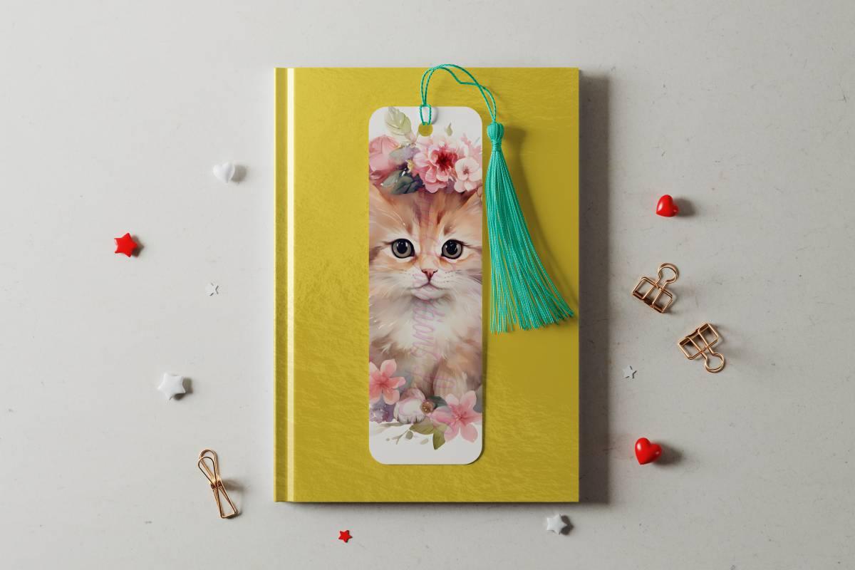 Cute Kitten bookmarks with 4 design choices - 01 - bookmark