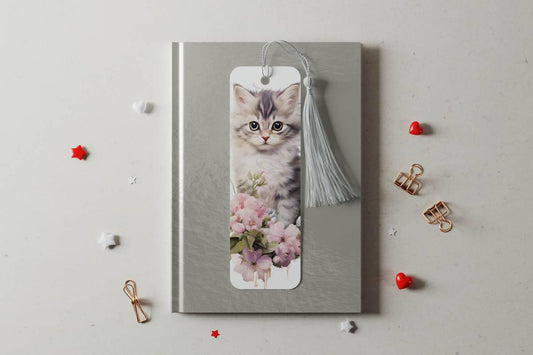 Cute Kitten bookmarks with 4 design choices - 02 - bookmark