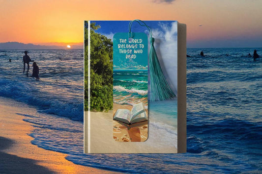Beach artistry bookmarks with 4 design choices - 02 - bookmark