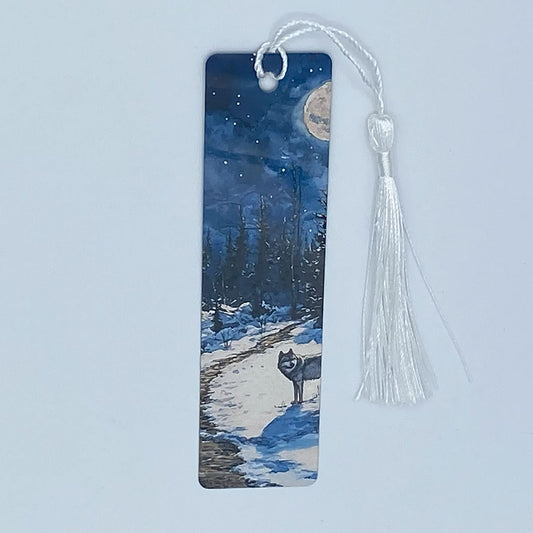 Night Wolves bookmarks with 4 design choices