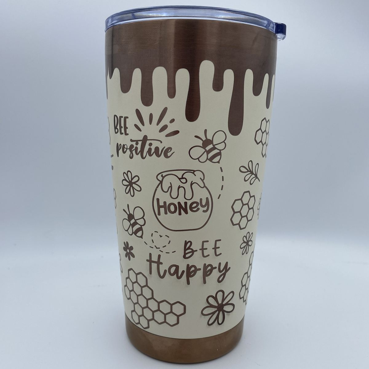 BeeHappy1creamwithcopperbacking - Kimmie's Creations L.L.C.