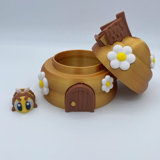 Beehive with a Honeybee