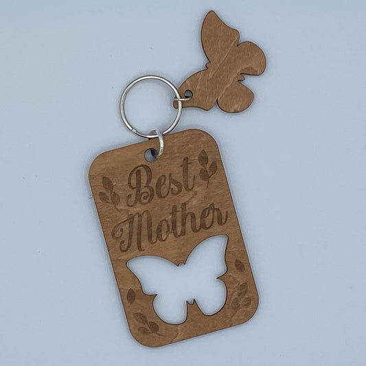 Engraved Mother’s Day Keychains - Best Mother - keychain