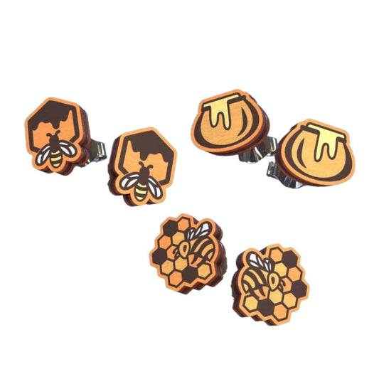 Honeybee Designs post Earring Bundles - 02 / Basswood - jewelry