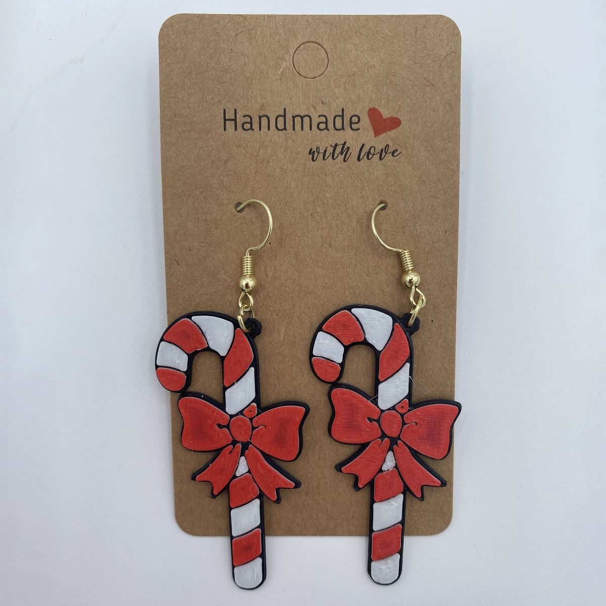 Candy Cane Earring Set