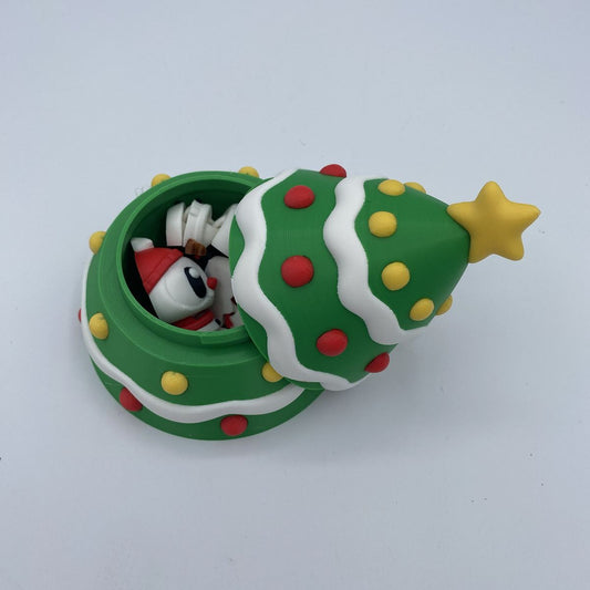 Christmas Tree and Snowmen 3D printed playset