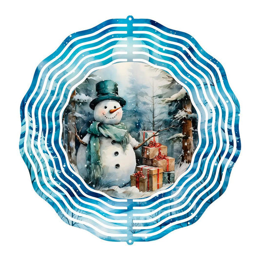 Magical Snowman Spins Christmas Cheer! - a Wind Spinner! - wind spinner