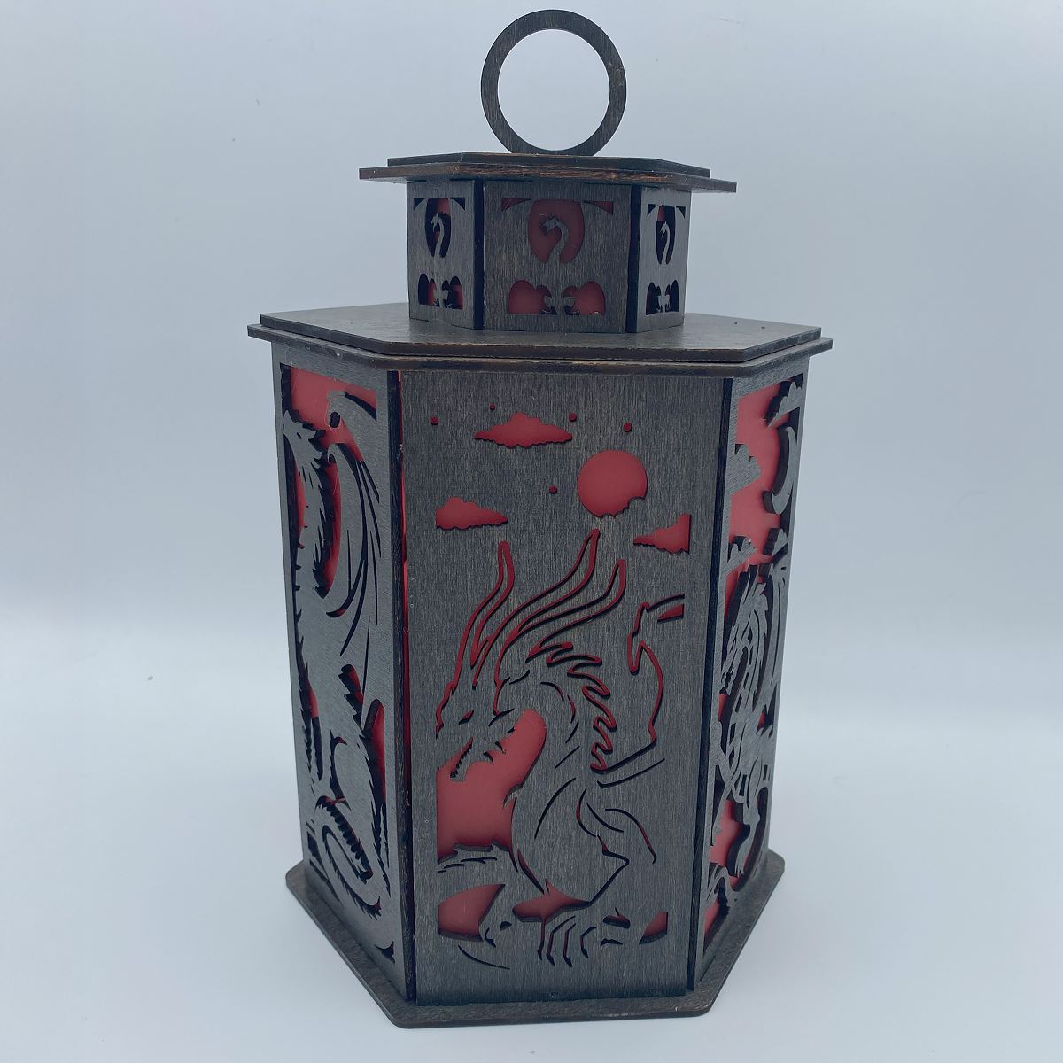 Mythical Dragon Cupola design flameless candle Lantern