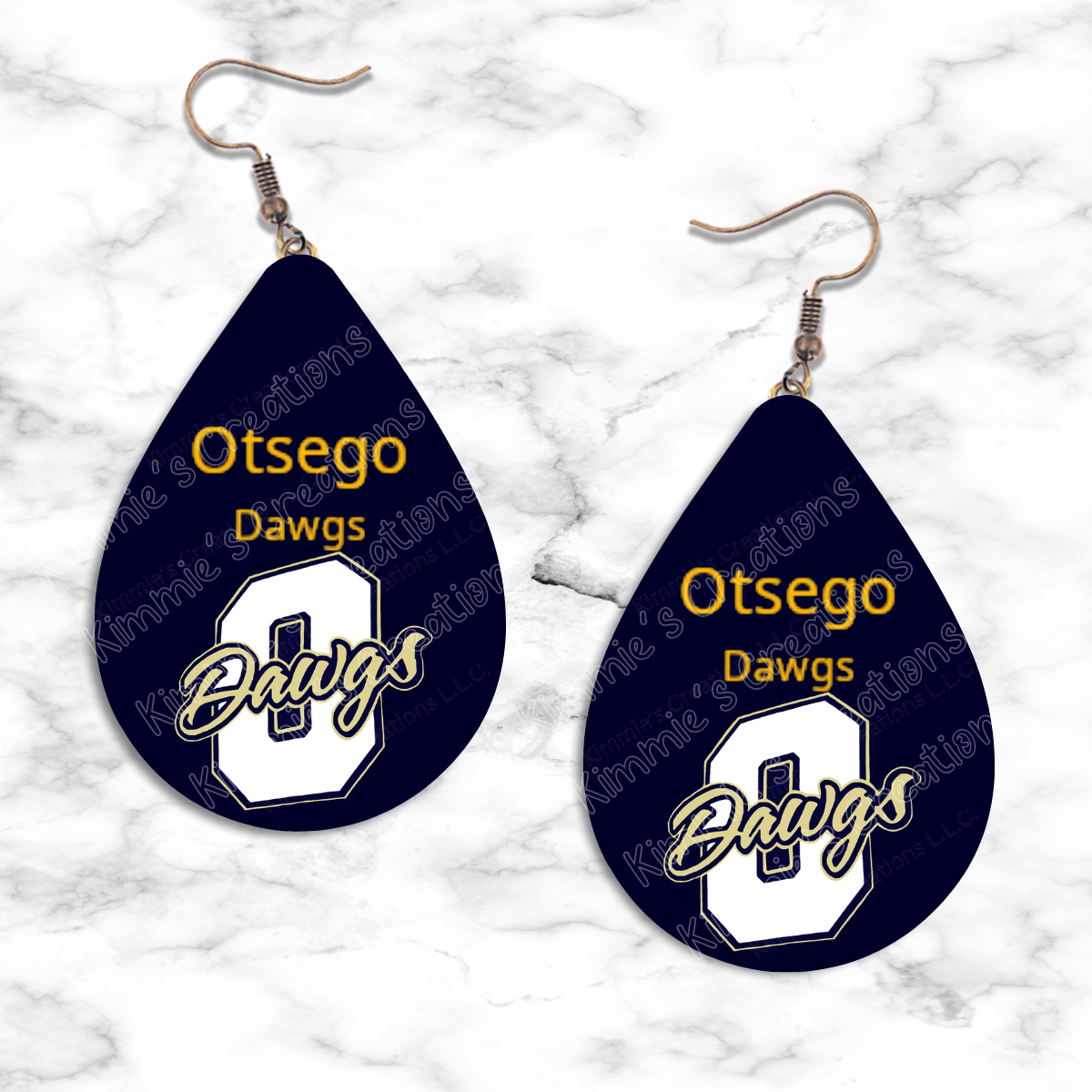 Otsego Bulldogs Teardrop Earring Collection - Dawgs / Standard - jewelry