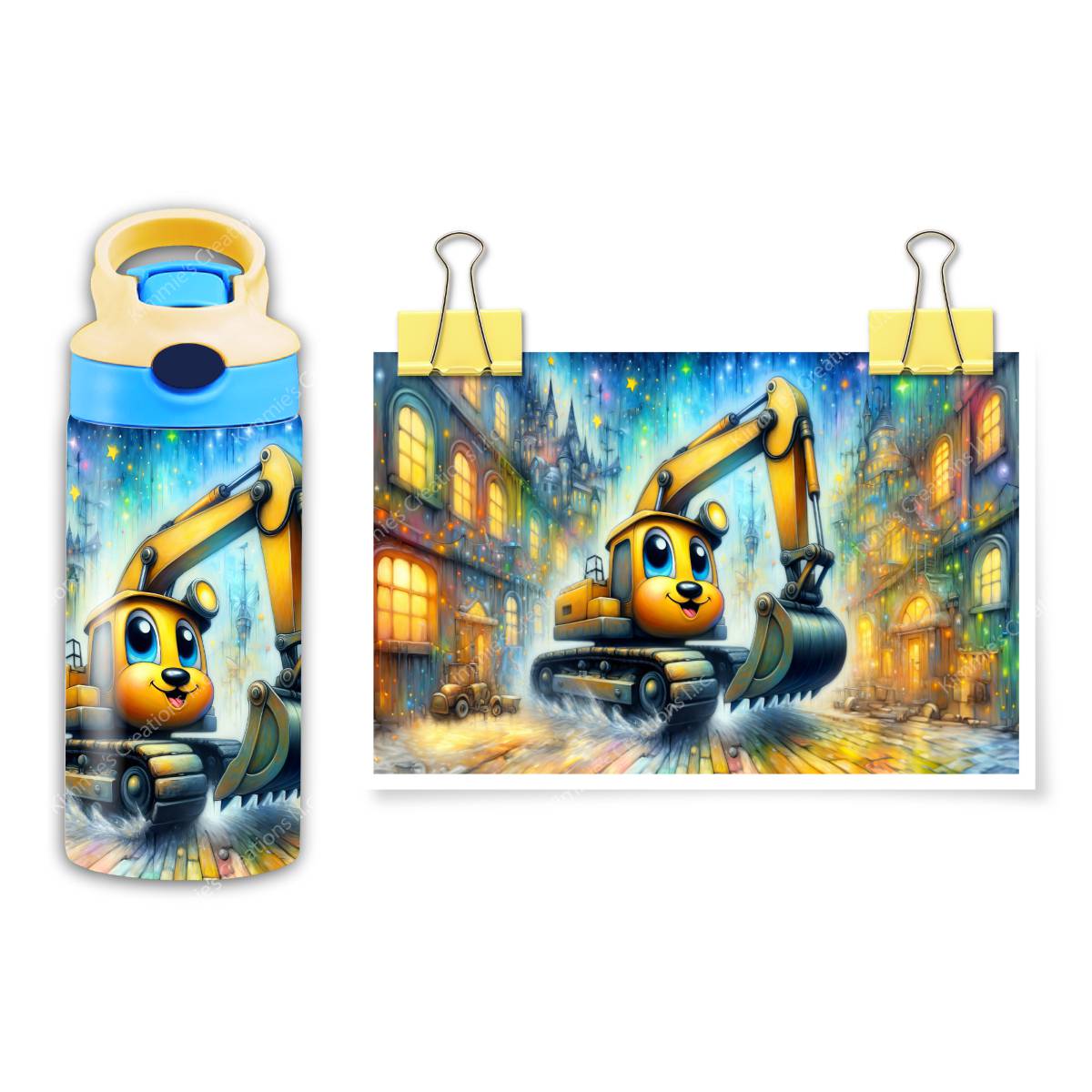 Discover the Magical Excavator Adventure! - a 12 oz Flip Top