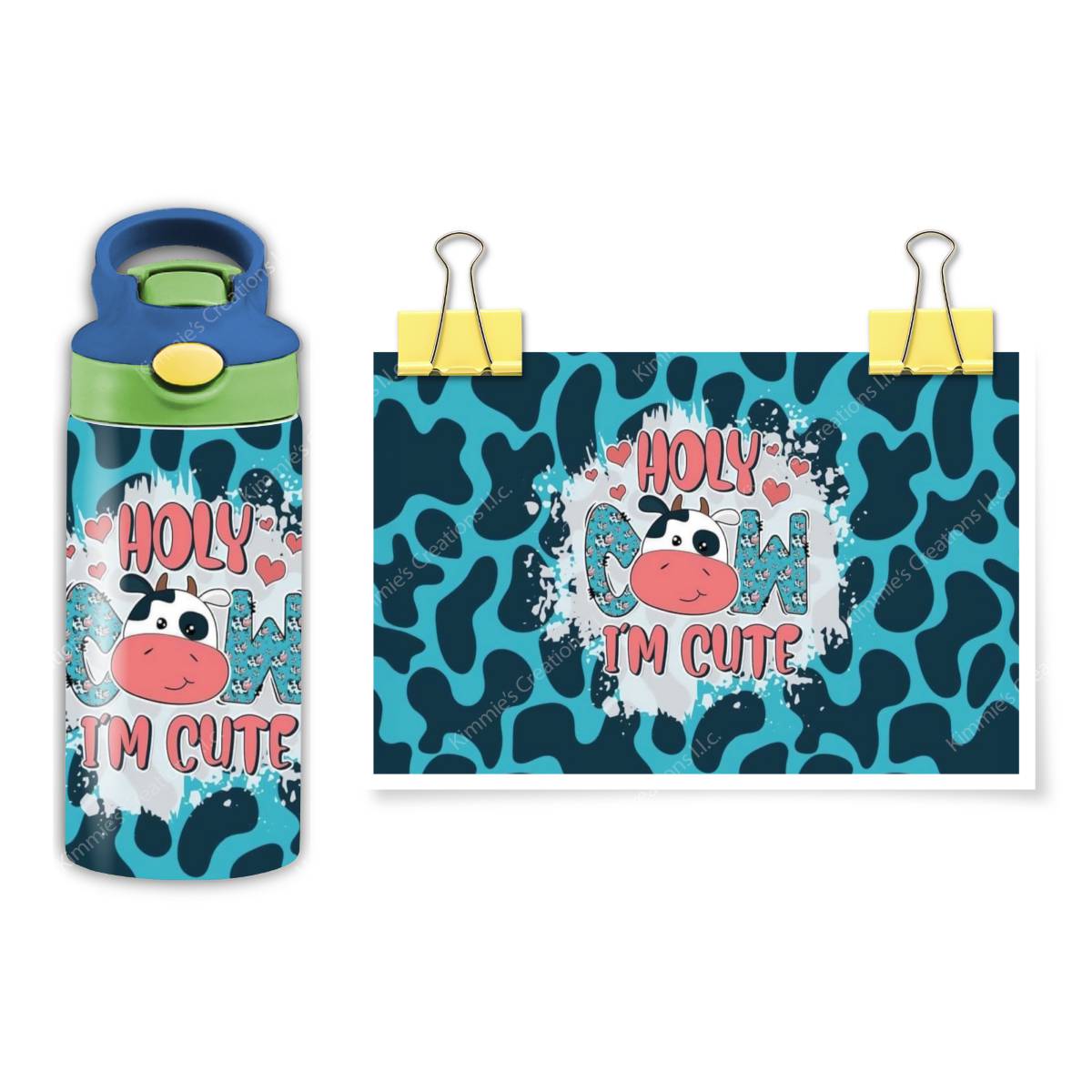 Moo-velous Flip Top Water Bottle Steals Hearts! - flip top