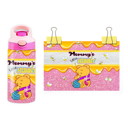 Mommy’s Little Hunny 12oz Flip Top - Pink - flip top