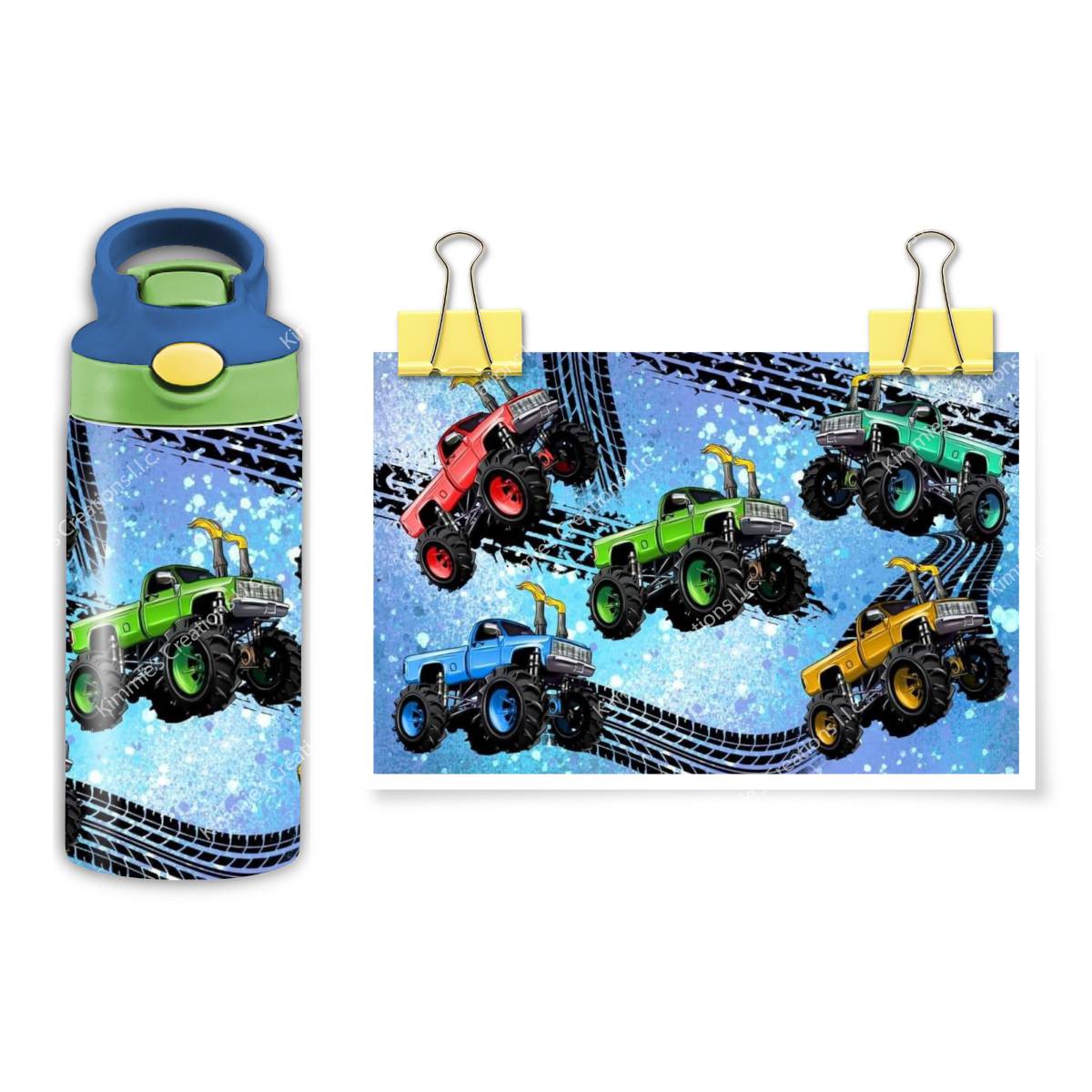 Monster Truck Mania: Kid-Friendly Hydro-Hauler! - flip top