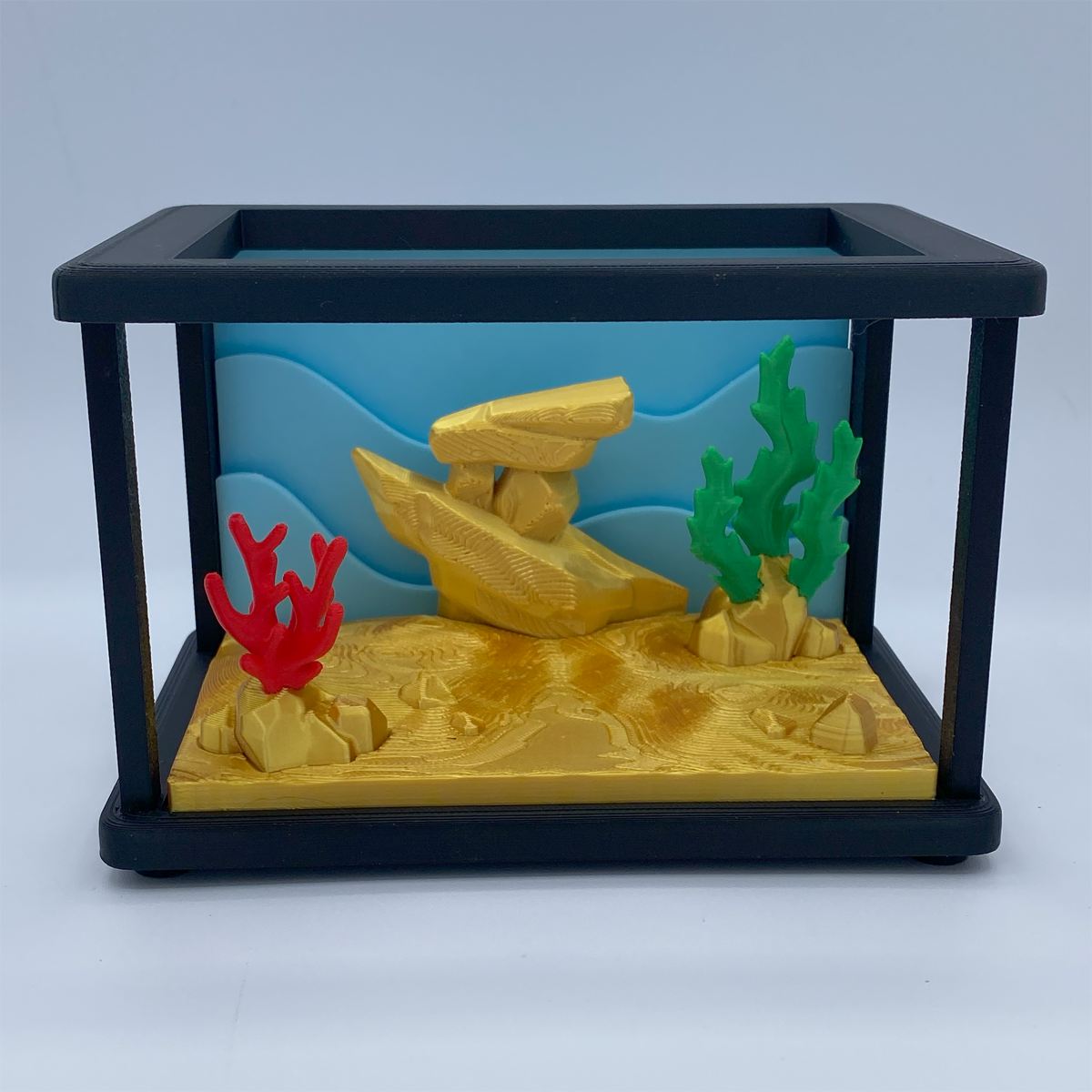 Aquarium with Coral, Algae and a Clownfish 3D print