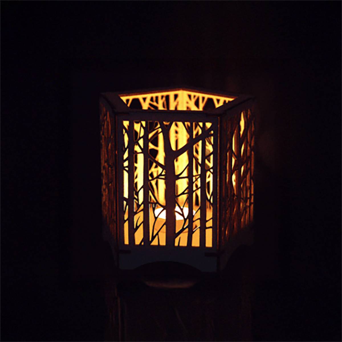 Forest Lantern with flameless candle