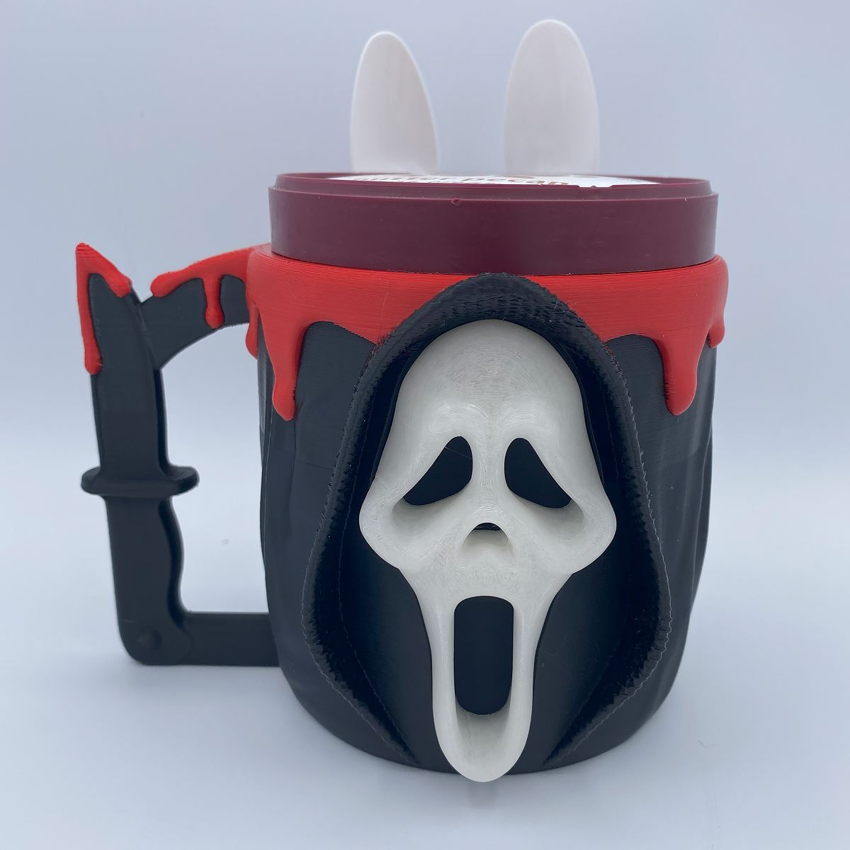 GhostFacefrontwithapintandspoons - Kimmie's Creations L.L.C.