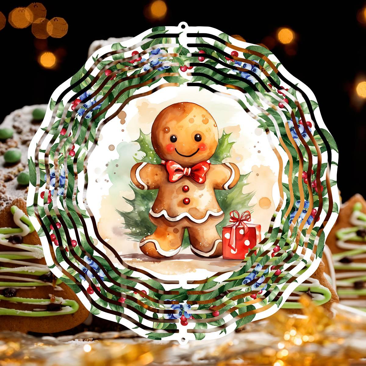 Whirling Delight: Gingerbread Magic! - a Wind Spinner - wind spinner