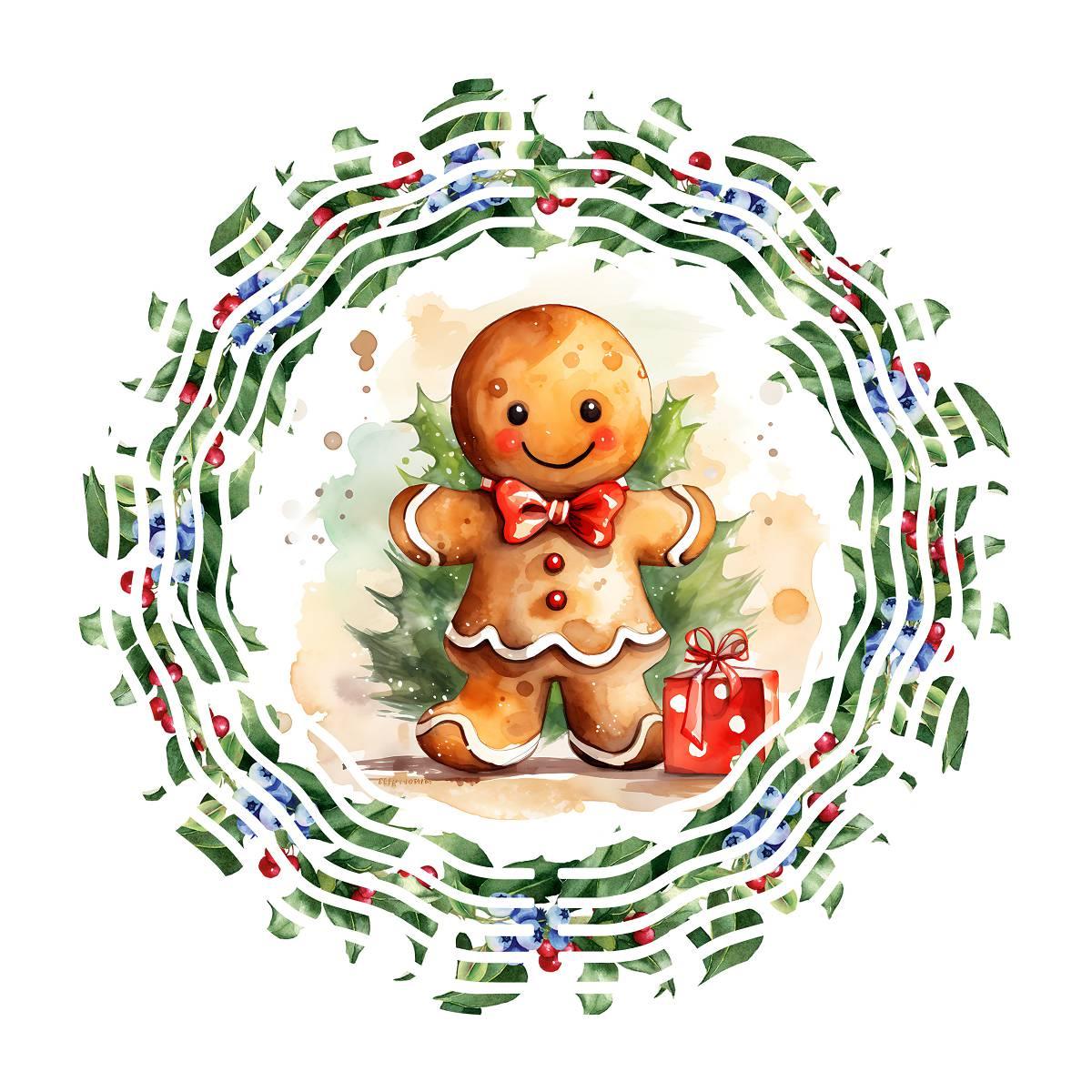 Whirling Delight: Gingerbread Magic! - a Wind Spinner - wind spinner