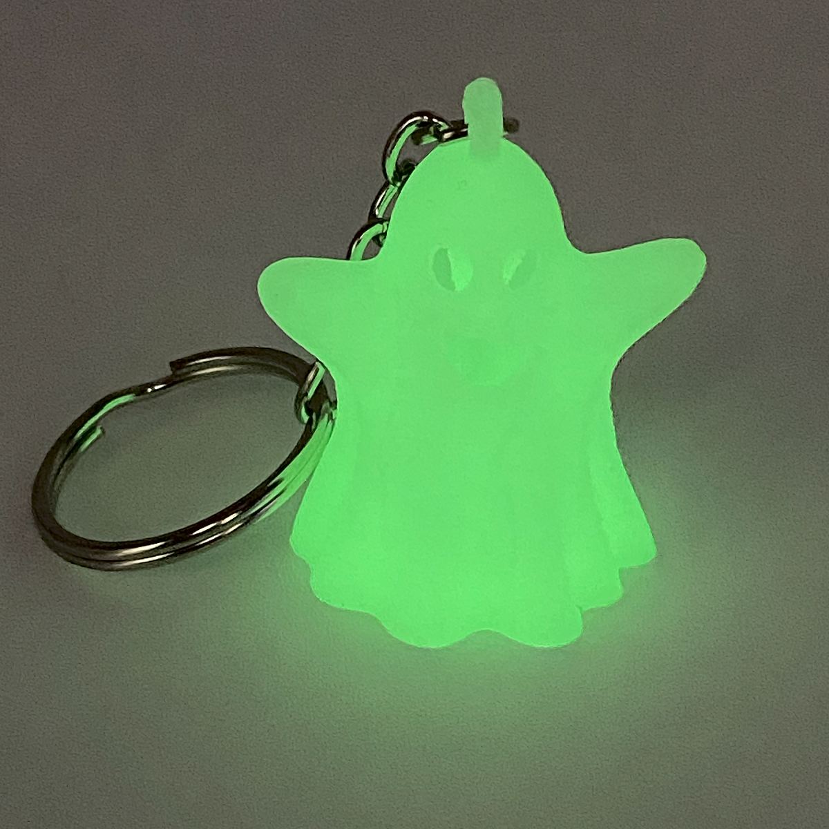 Glowing Cute Friendly Ghost Keychain or Zipper Pull