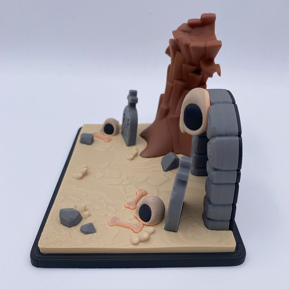Graveyard with Ghosts Halloween Decor Playset