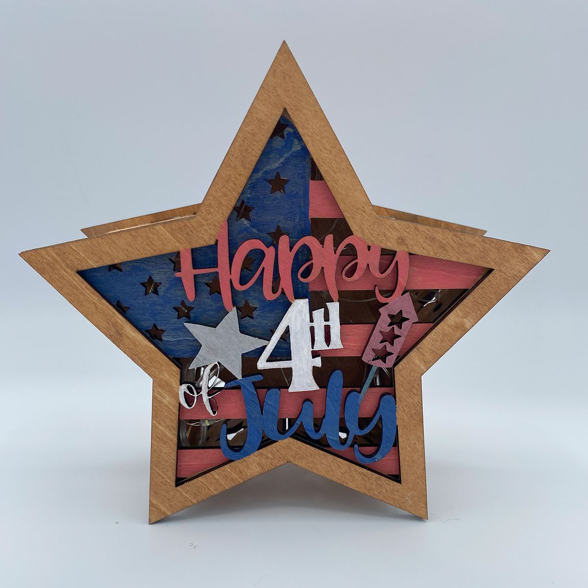 USA Themed Star shape led Lanterns