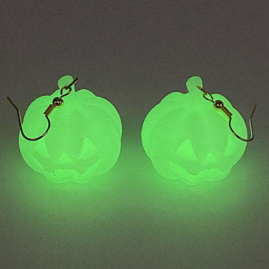 Halloween Jack-o-Lantern 3D Earring Set