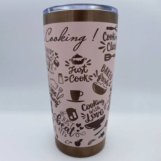 Kitchen Fun Engraved Tumbler - 20oz Stainless Steel