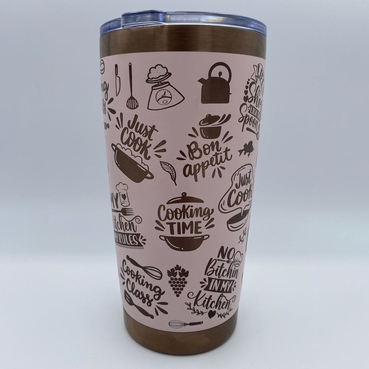 Kitchen Fun Engraved Tumbler - 20oz Stainless Steel