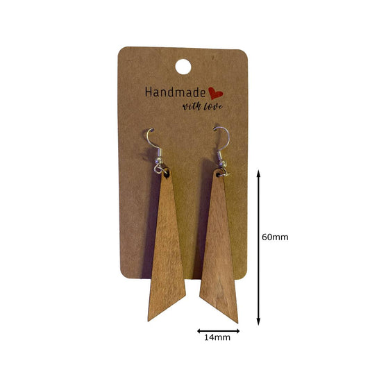 Triangle Wooden Earring - jewelry