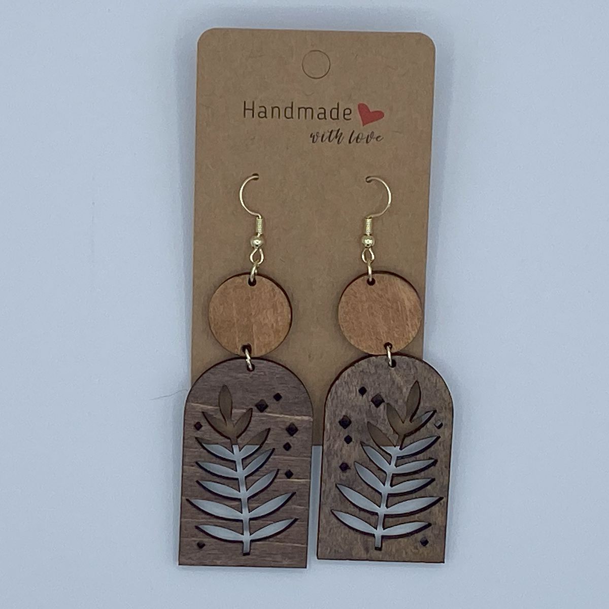 Dangle Laser Cut Wooden Earrings