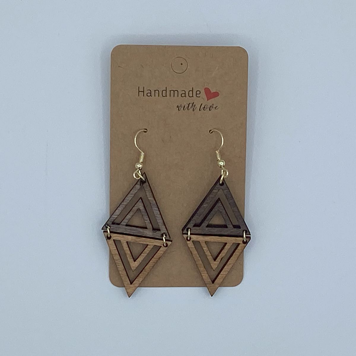 Dangle Laser Cut Wooden Earrings