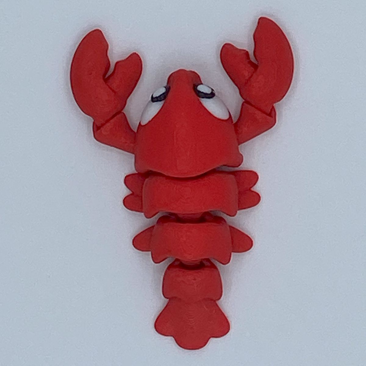 Red lobster on a white background