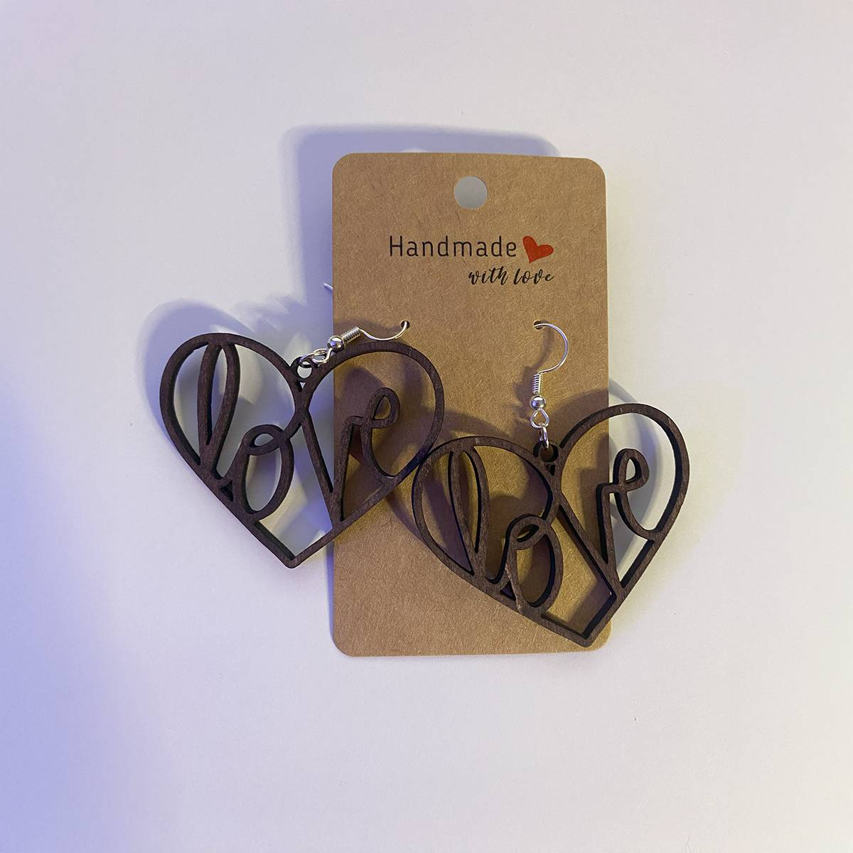 Love in a Heart Teardrop Earring Set