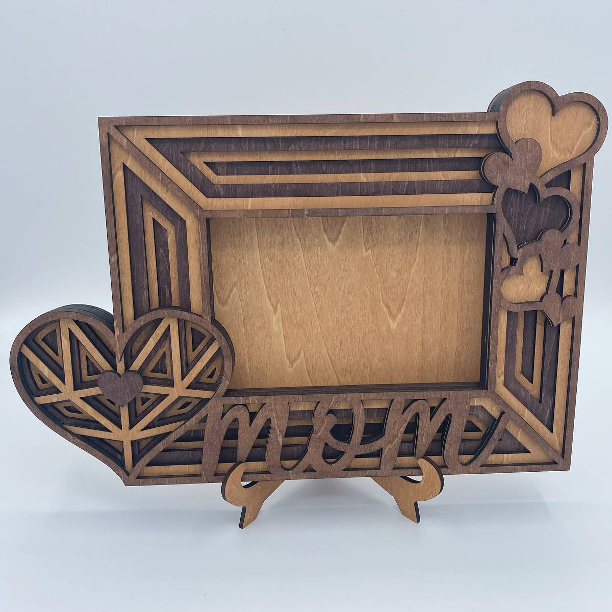 Mom with Hearts Picture Frame - decor
