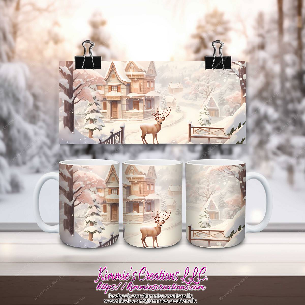 Deer in the Driveway Mug - mug
