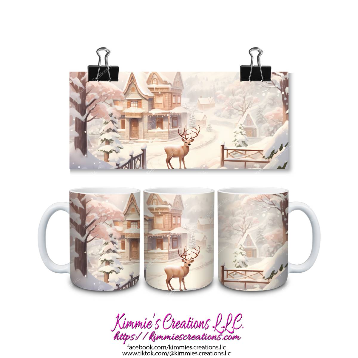 Deer in the Driveway Mug - mug