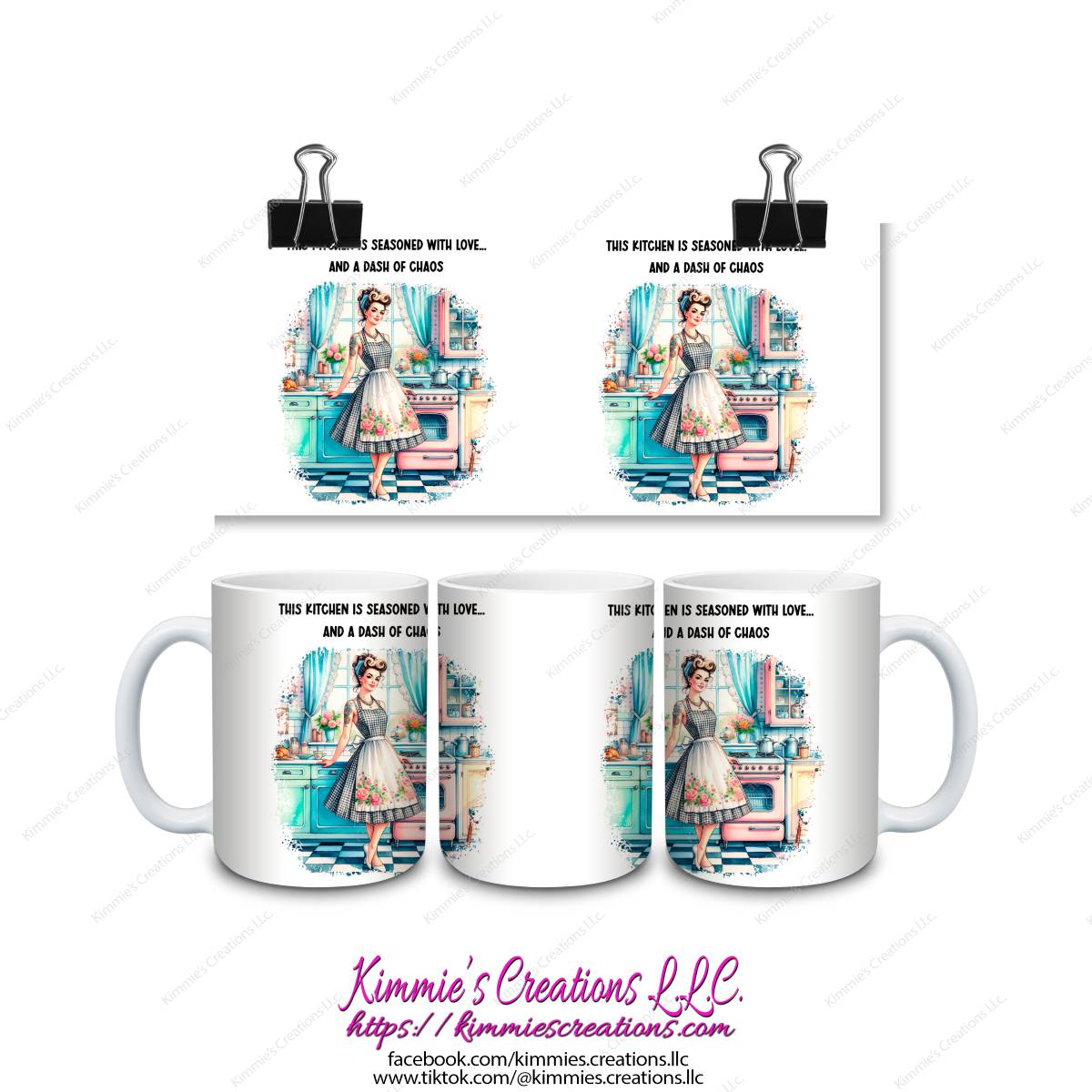 Sarcastic Retro Housewife Mugs - Kimmie's Creations L.L.C.